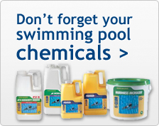 Don't forget your swimming pool chemicals!